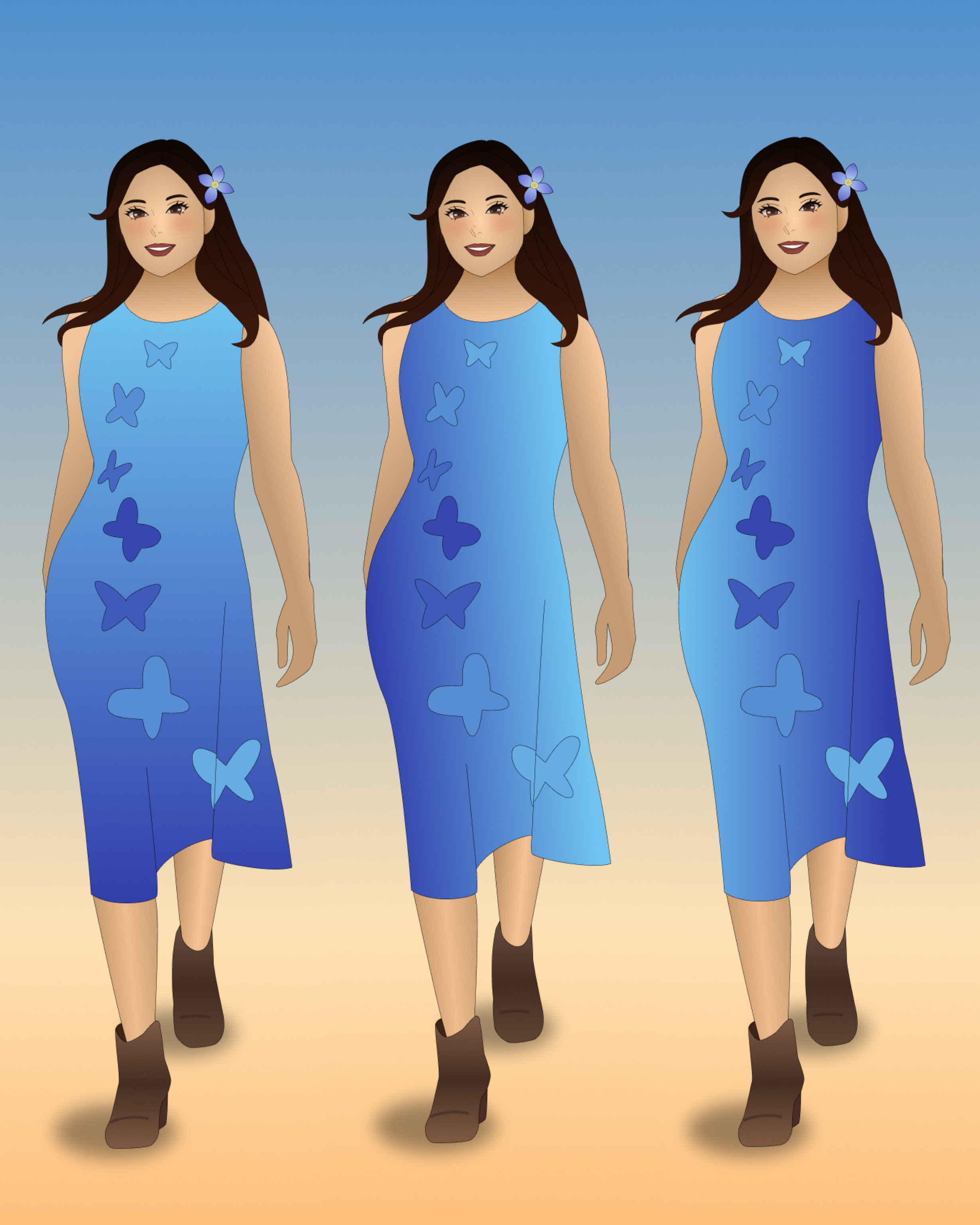 Process: Dress
