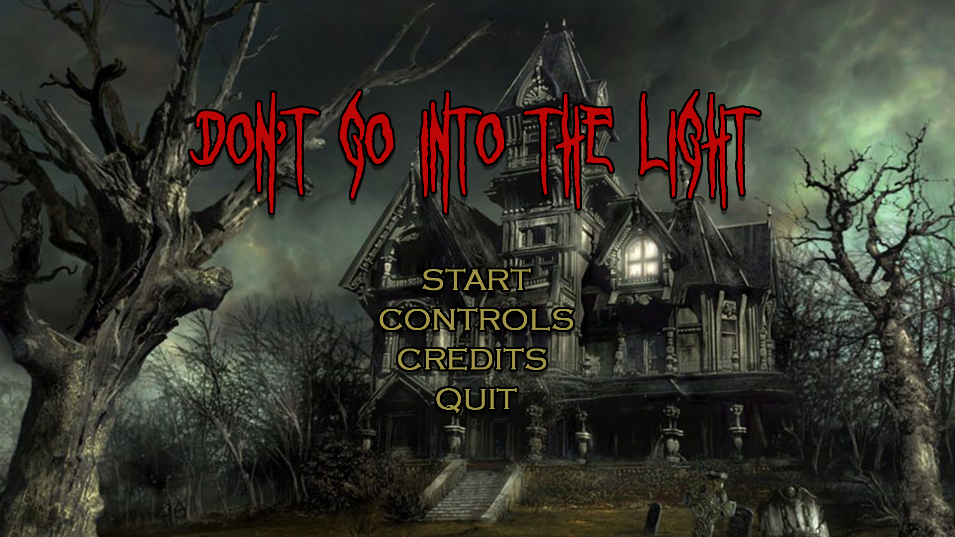Don't Go Into The Light: Title Screen