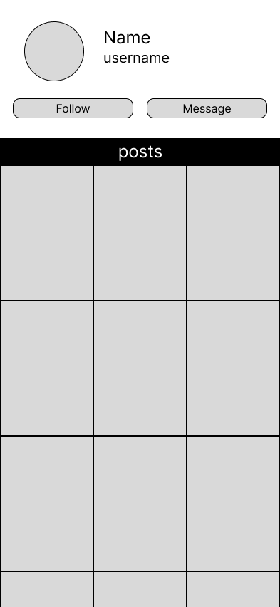 Wireframe 3: Dancer Profile