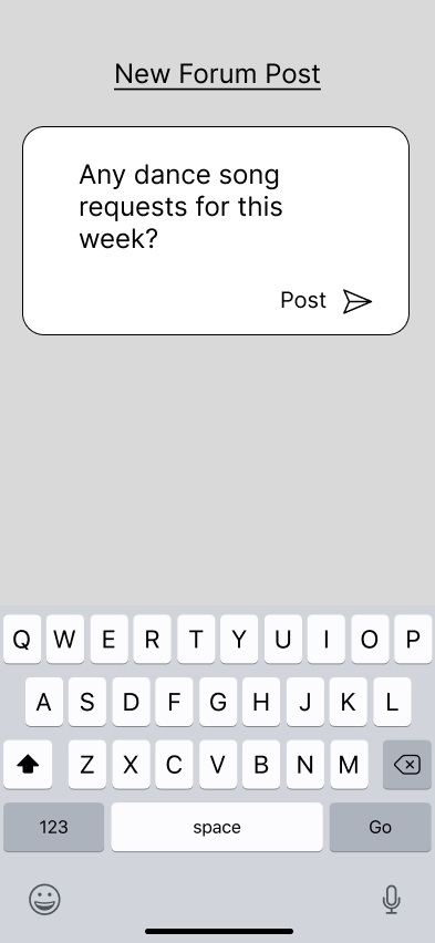 Wireframe 5: Forum Question